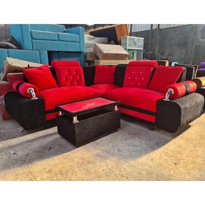 READY SOFA L SUDUT MINIMALIS KURSI TAMU SOFA DUDUK PREMIUM SOFA SUDUT MEWAH