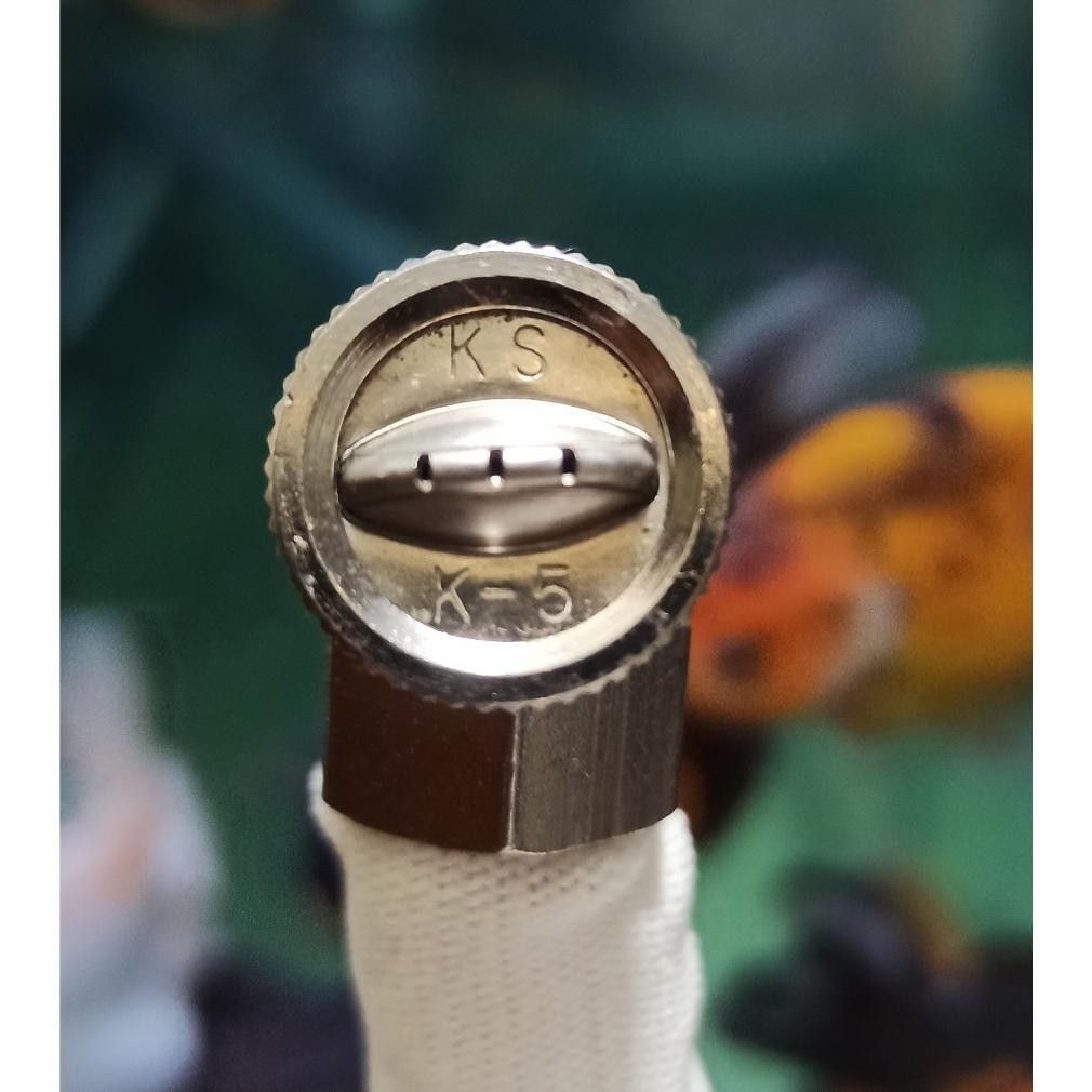 2Pcs Nozzle Sprayer Pertanian Kabut Kuningan Lubang 3 Nozzle Kabut Sprayer Nozzle Sprayer Bengkok