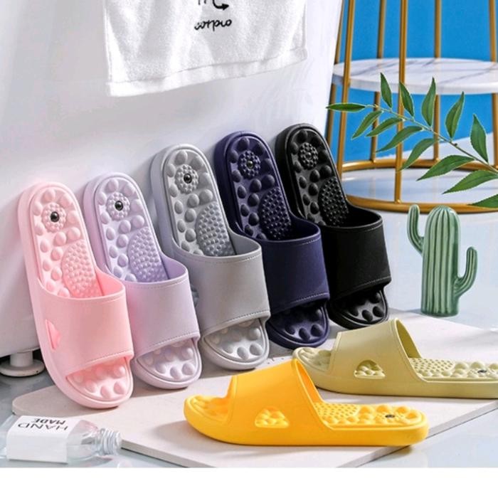 Terbaru Sandal Kesehatan Sandal Refleksi Wanita Pria Empuk Nyaman Anti Slip