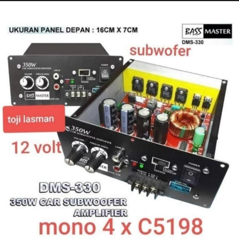 Terlaris Kit Subwoofer Mobil Dms 330