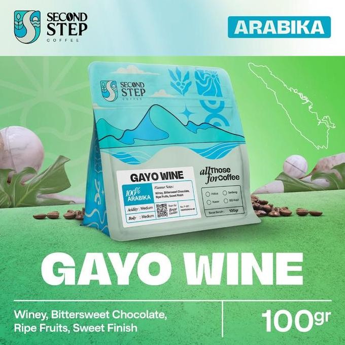 

original kopi gayo wine 100gr - arabica tanpa gula specialty coffee biji/bubuk