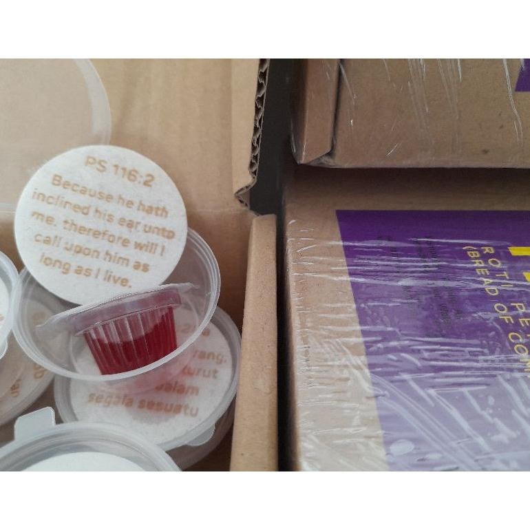 

Promoo!! Bread & Wine set of Holy Communion (English) 18 set