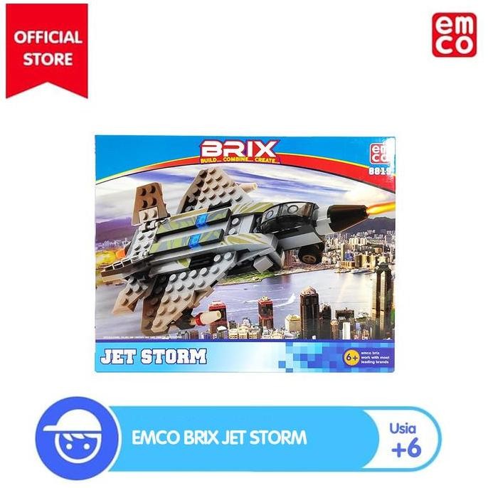 Mainan Emco Brix Jet Storm Mainan Edukasi Anak Termurah