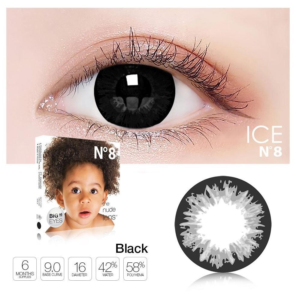 Big Sale - SOFTLENS X2 ICE N8 NO8 16 MM BIG EYES NORMAL & MINUS ///// SOFLEN / SOPLEN / SOFLENS / SO