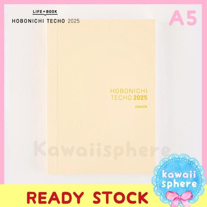 

Hobonichi Techo 2025 A5 English Cousin Book (January Start) | Hobonichi 2025 | Ready Stpck Handcarry Jepang