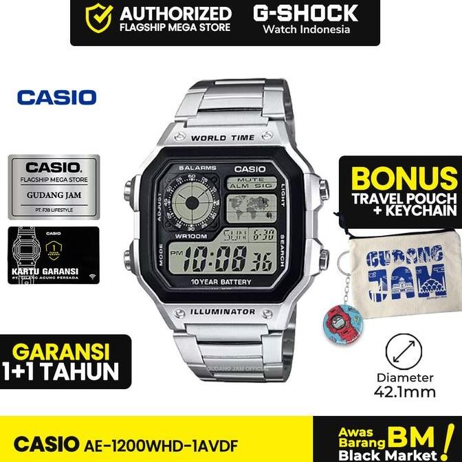 WL Casio General AE-1200WHD-1AVDF AE-1200WHD AE-1200 AE1200WHD AE 1200WHD