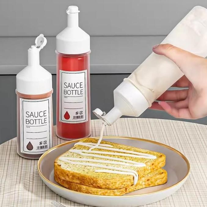 Botol Sauce Sambal Ketchup Salad Dressing Jam Honey Botol Saus Minyak Free Label Stiker