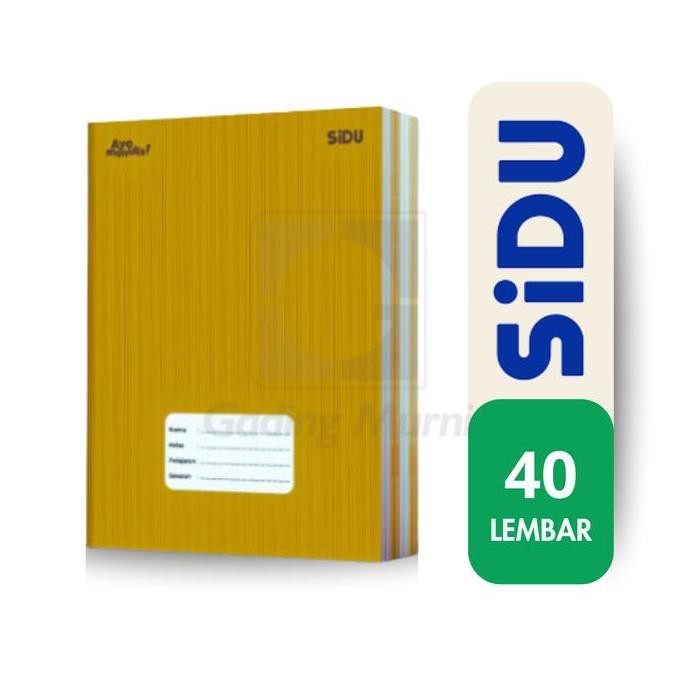 

(1 Pack Isi 10) Buku Tulis Sinar Dunia / Sidu Kraft Sampul Cokelat 40 Lembar Ukuran Kwarto