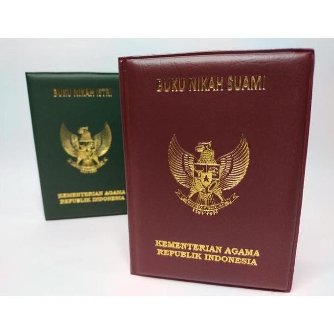 

Sampul Buku Nikah Hard Cover - Hijau Merah