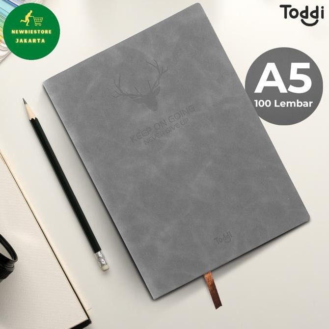 

Toddi Buku Jurnal Leather Notebook Diary 68Gsm 200 Halaman Grid A5