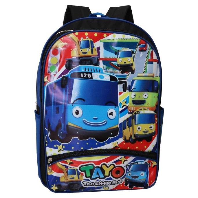Tas Ransel Backpack Anak Laki Laki Tk Sd Gambar Tayo Biru Murah Bagus