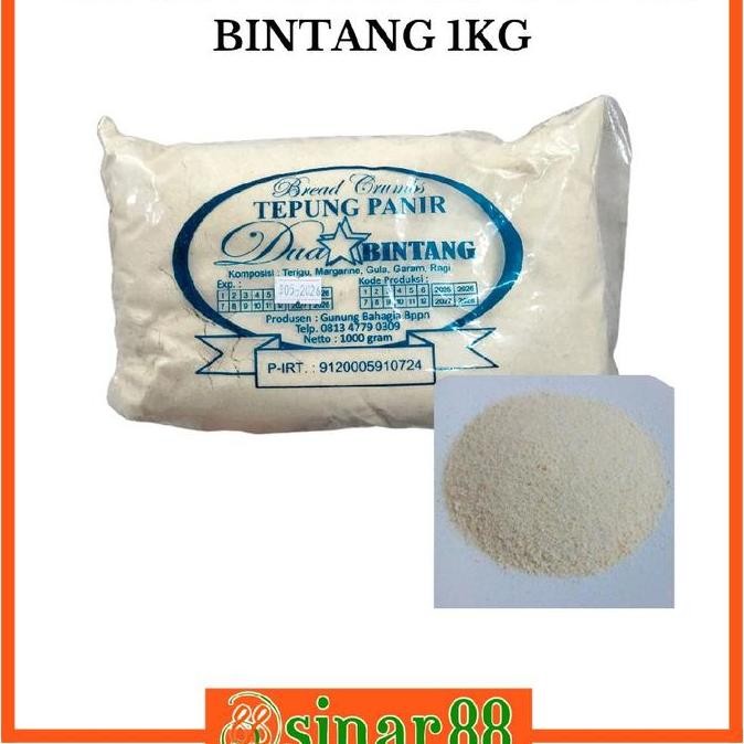 

Produk Unggulan] TEPUNG PANIR HALUS DUA BINTANG 1KG BIRU DAN MERAH