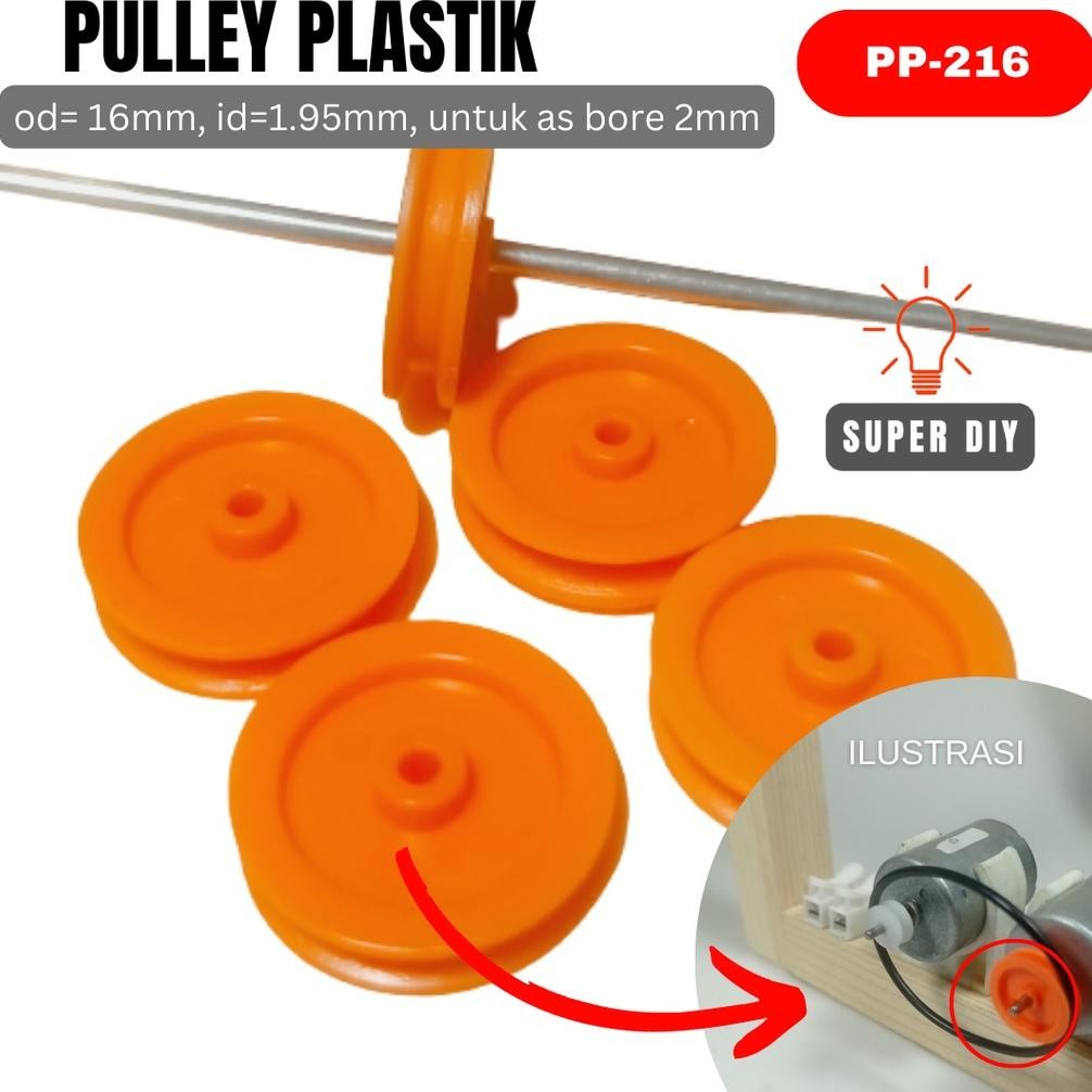 Promo Pulley Pengerak Dinamo Motor Dc / Pulley Genarator Mini /  Pulley Mobil Rc / Pulley Diy / Pule
