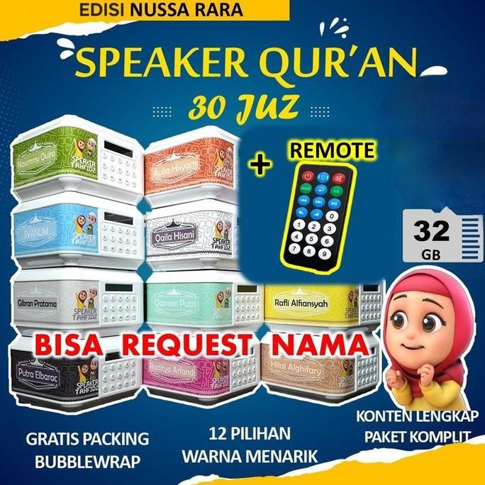 Speaker Murotal/ Speker Murottal Al Quran 32 Gb 30 Juz Nusa Rara
