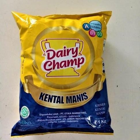 

] Susu Kental Manis Dairy Champ 2.5kg
