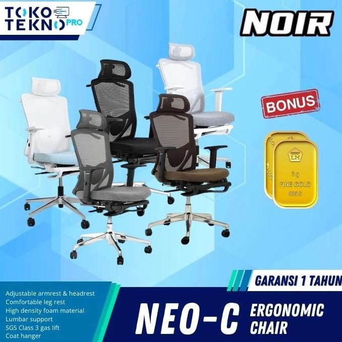 Noir NEO-C / NEO C Ergonomic Office Chair Kursi Office