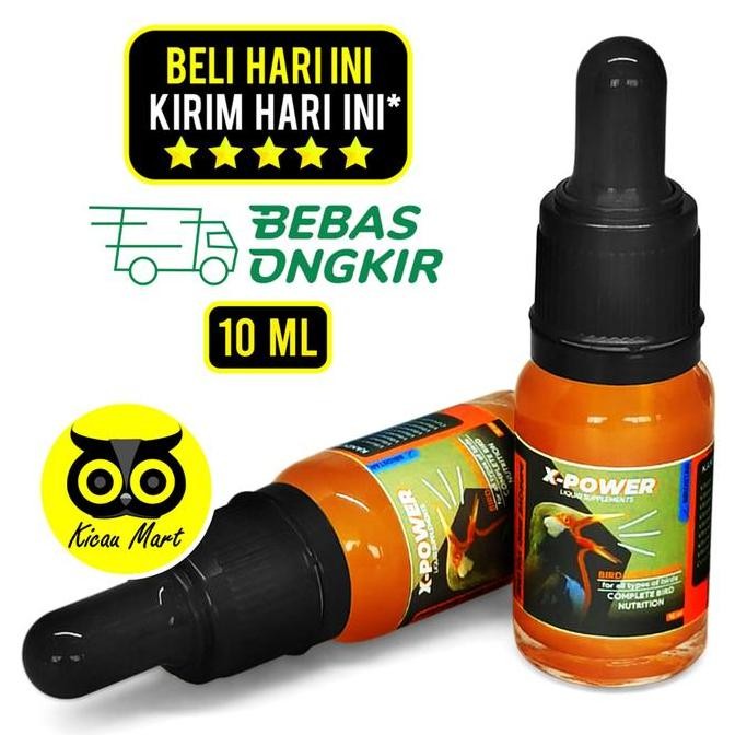 .........] X-power liquid suplemen vitamin burung kicau obat penambah stamina