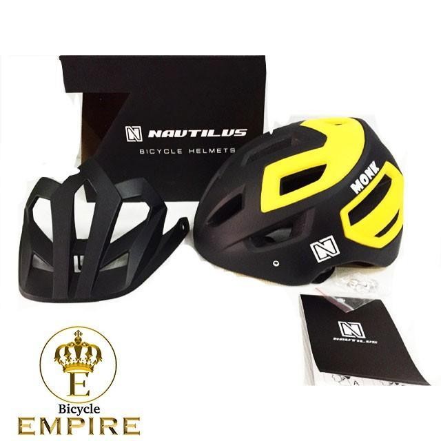 Nautilus Monk Helm Sepeda Size M-L 58 - 61 Cm Safety Helmet Bike - Merah Original Dan Terpercaya