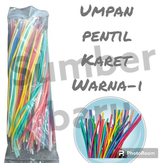 (:(:(:(] Karet Pentil Umpan Warna Warni Bungkus isi 100