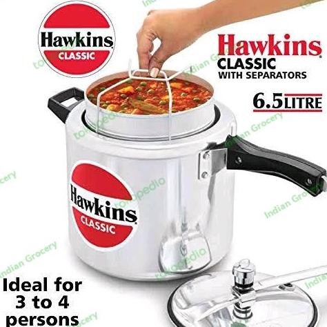 

}}}}}}] HAWKINS PRESSURE COOKER CLASS WITH SEPARATORS 5 LITER