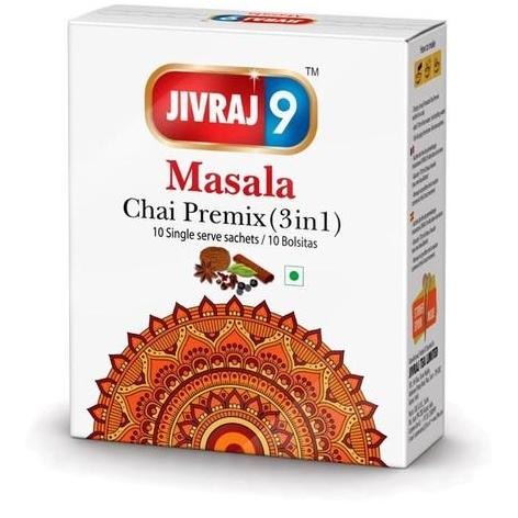 

+%+%+%] JIVRAJ 9 MASALA CHAI PREMIX (3 IN1) 240GR