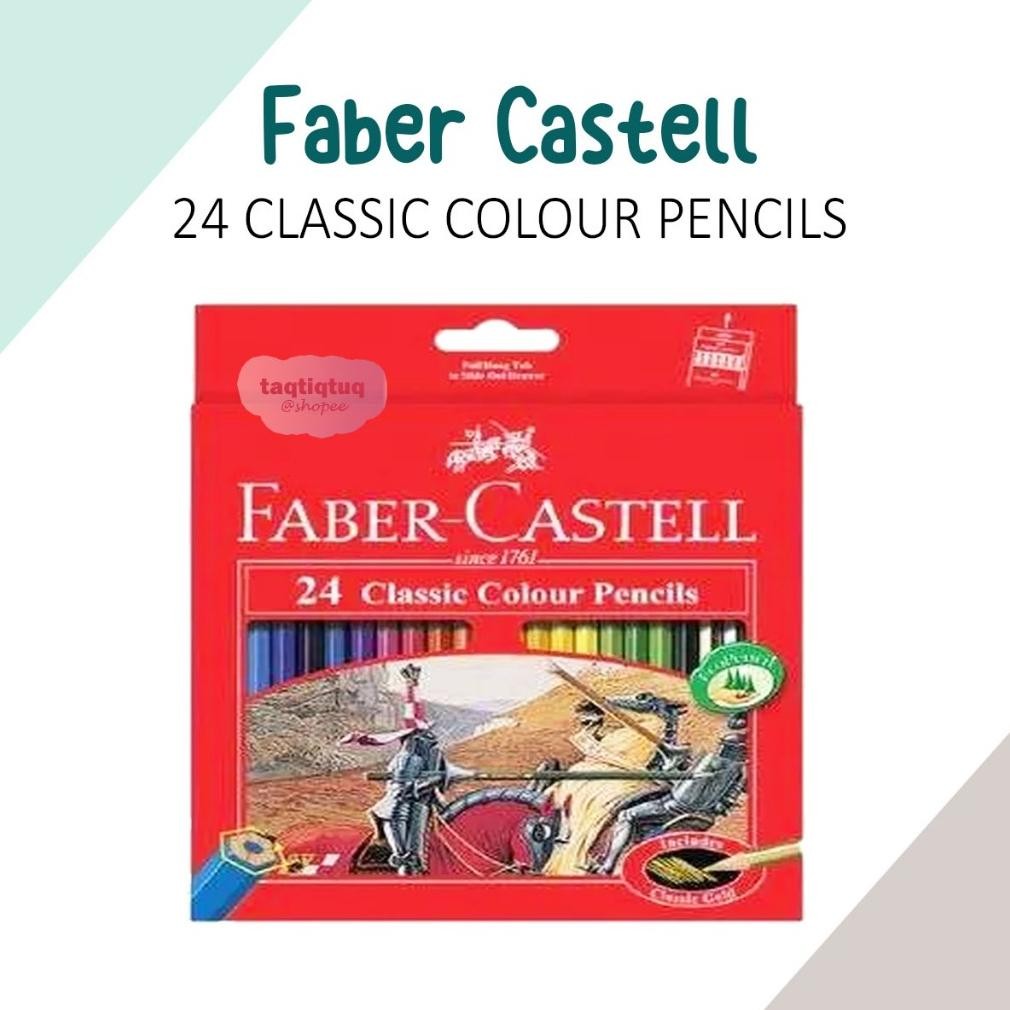 

Pensil Warna Faber Castell 24 Warna Panjang Classic Colour Pencils