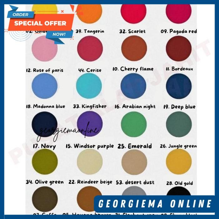 DYLON DILON WANTEK PEWARNA PAKAIAN TEKSTIL TEXTILE KAIN BAJU KANCING BY NATHANIA FASHIONS BEST SELLE