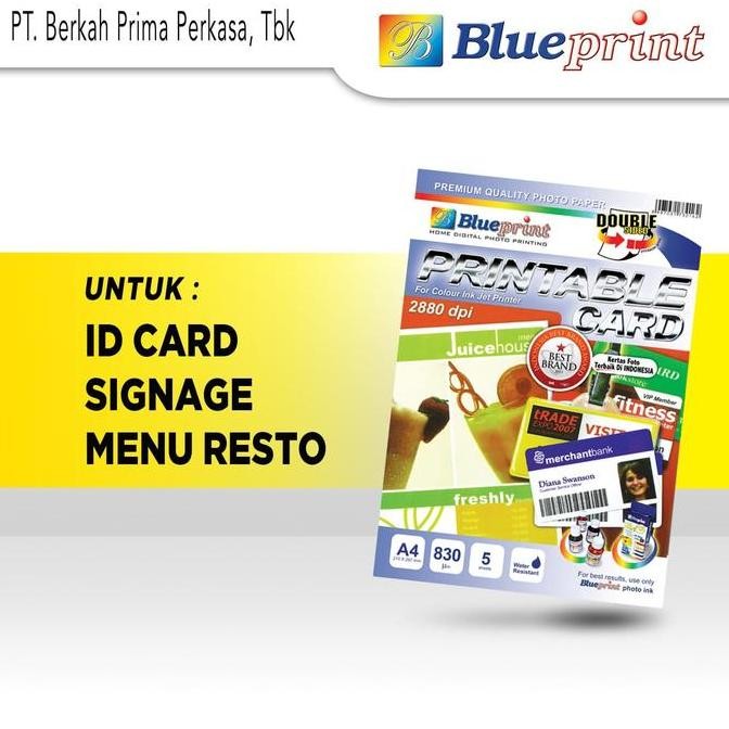 

Blueprint Pvc Id Card Printable A4 | Kertas Putih Cetak Kartu Nama Original