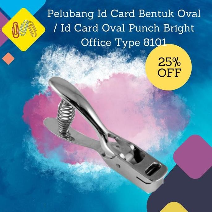 

Oval Punch Id Card Bright Office 8101 | Alat Potong Id Card Bulat Original