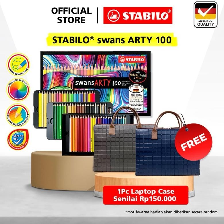 

STABILO swans ARTY Color Pencil 100 / Pensil Warna Lengkap 100 Warna