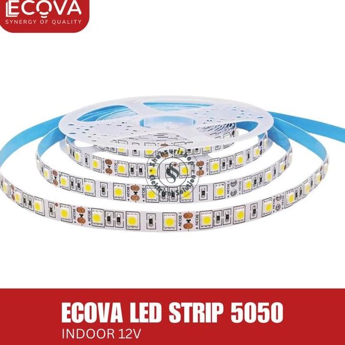 Sale Ecova Led Strip 18Watt/Meter Roll 5M 12V 5050 Mata Besar Super Bright