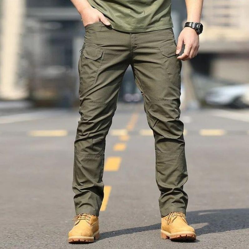 Celana Caergo Tactical Pria Premium Army Black Khaki Grey Cargo Kantong Santai Distro Jogger Loreng 