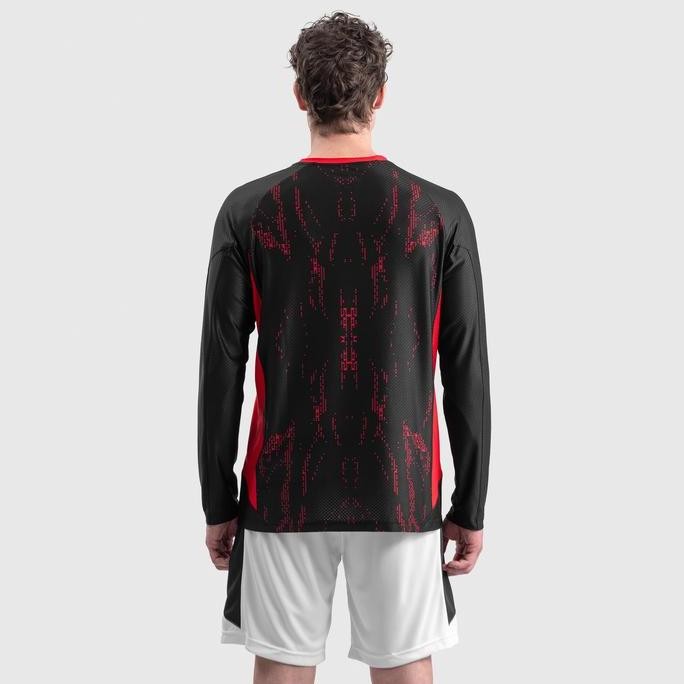 Asli Erspo Timnas 2025 Jersey Training LS Pria Hitam