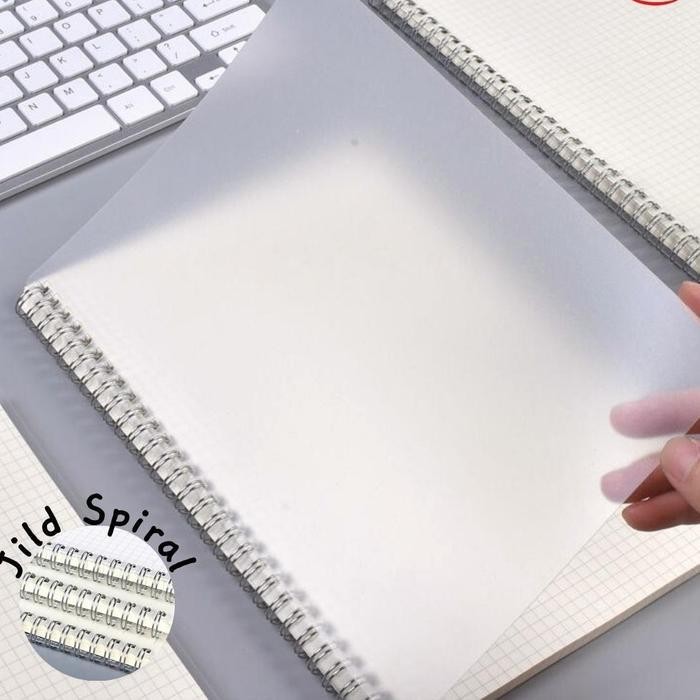 

SWG NG Stationery - Buku Catatan Notebook Spiral Clear Garis Kotak Sketch Journal Note Paper Stationery