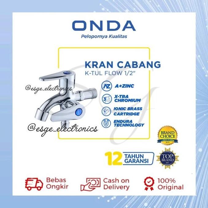 TERBARU - ORIGINAL KRAN CABANG ONDA KRAN AIR DOUBLE CABANG SHOWER ONDA KRAN MESIN CUCI ONDA KERAN AI