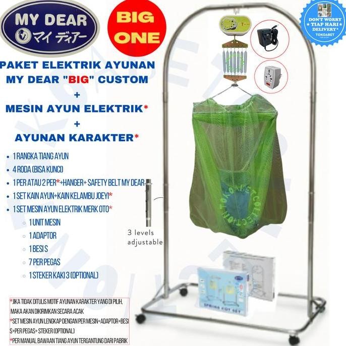 Paket Ayunan Bayi Otomatis Oto Remote Tiang My Dear Jumbo Kain Kelambu