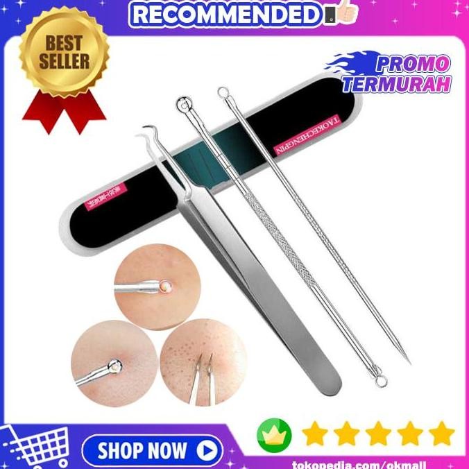 Alat Perawatan Kulit Wajah Pinset Pembersih Penghilang Komedo Jerawat