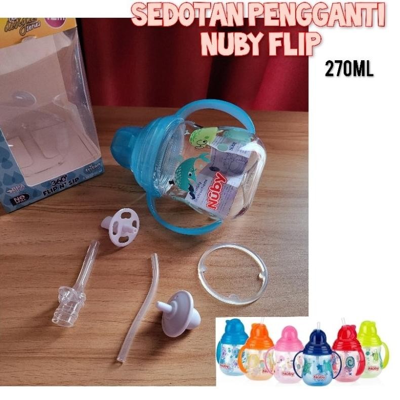 Aksesoris Sedotan Nuby  270ml /  Twin Handle Weigted Straw Replacement Gasket Ring pemberat Nuby
