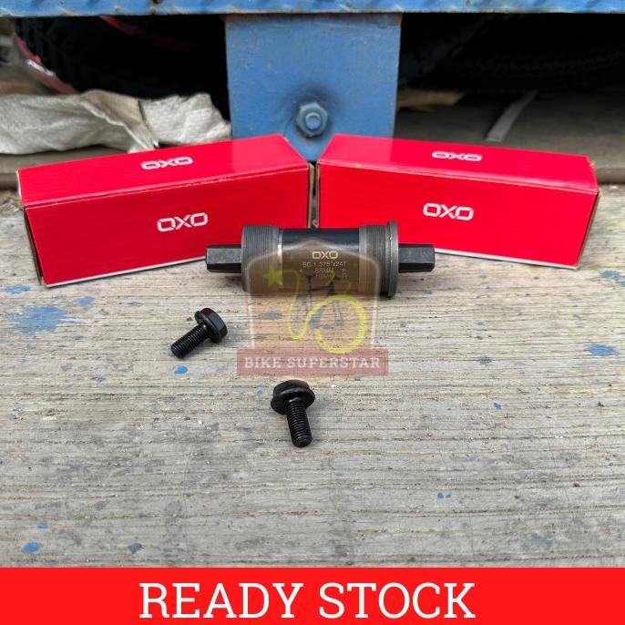 Bottom Bracket Bearing Kotak / As Tengah Sepeda Bearing Kotak OXO 110 / 113 / 118 / 122.5 mm Lipat M