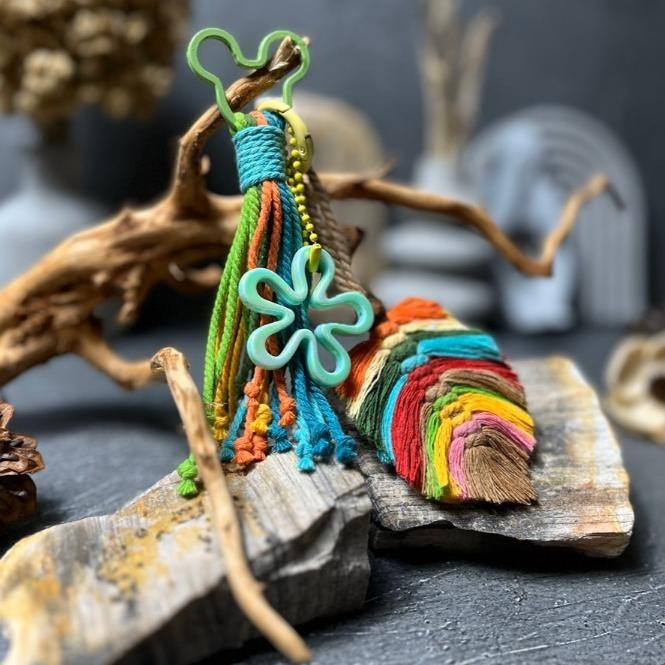 Set Gantungan Tali Rajut Gantungan Henpon Gantungan Tas Charm Bag Gantungan Segala Kunci