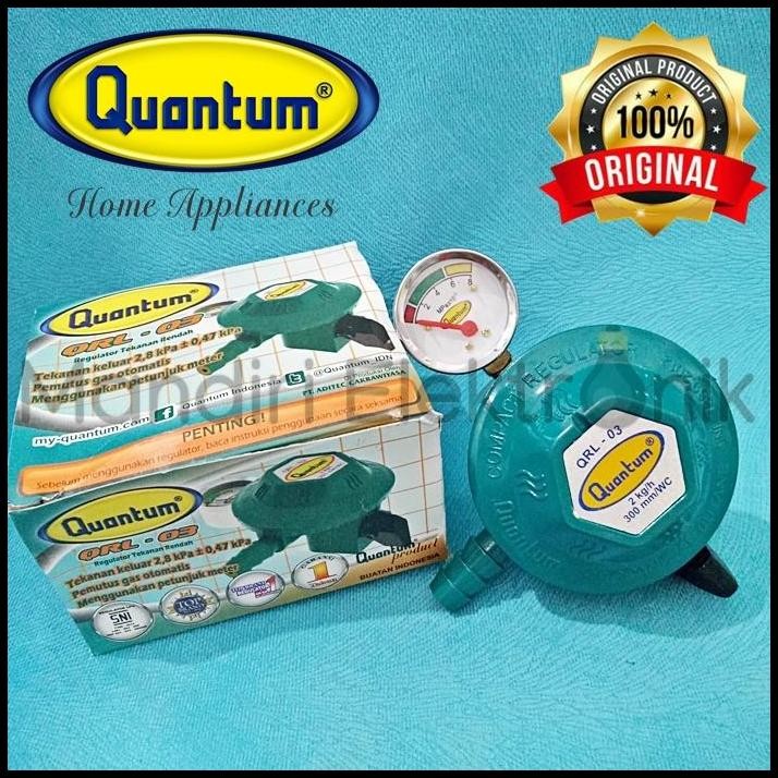 Regulator Gas Quantum QRL-03 - Regulator Gas Quantum dengan Meteran QRL03 - Regulator Quantum QRL03