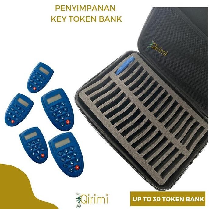 

TAS PENYIMPANAN KEY TOKEN BANK FOAM PORTABLE KEY BCA MANDIRI - SIZE XL ISI 30 TOKEN BANK IS