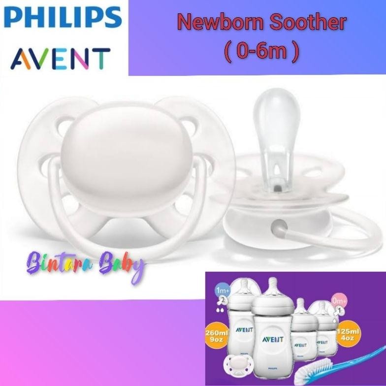 Empeng Avent / Philips Avent Newborn Soother 0-6m / Dot Empeng Silikon Avent 0-6m Freeflow soother O