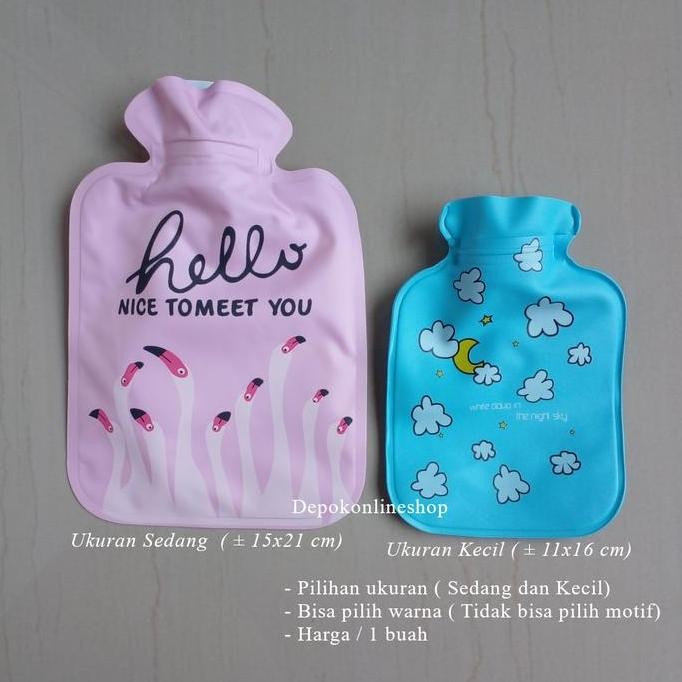 Produk Baru Kantung Kompres Air Panas Dingin Motif Lucu Penghangat Perut Haid & Anak
