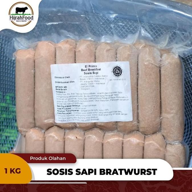 

Sosis Sapi / Beef Sausage Bratwurst Breakfast (Qty. 1 kg) H24