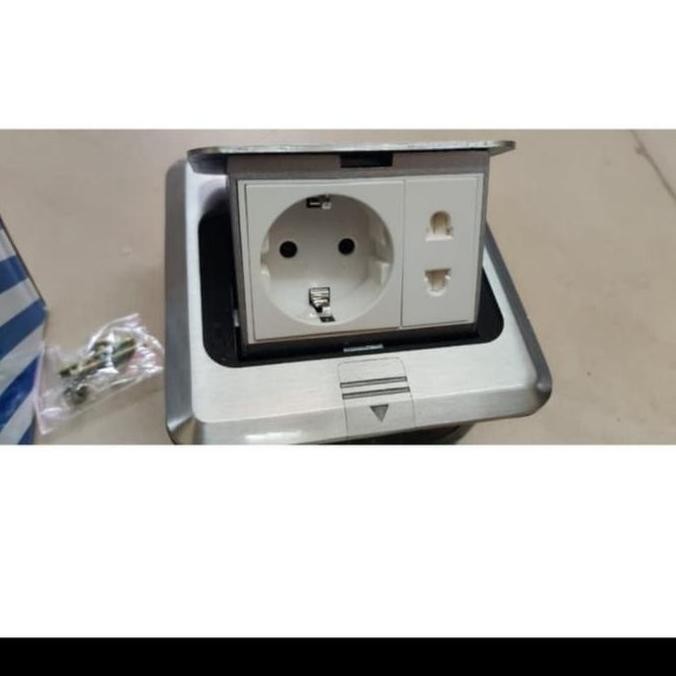 Stopkontak Lantai(Stop Kontak + Stop Kontak)