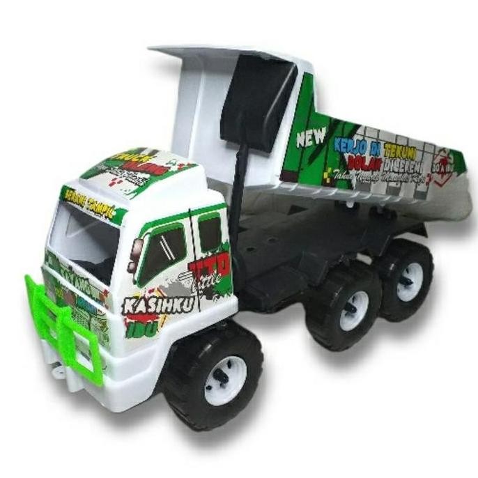 Terbaru TTD new Mainan anak laki-laki Mobil Dump Truk Mobil Pengangkut Pasir Toy Plastik madi50 Ayo 