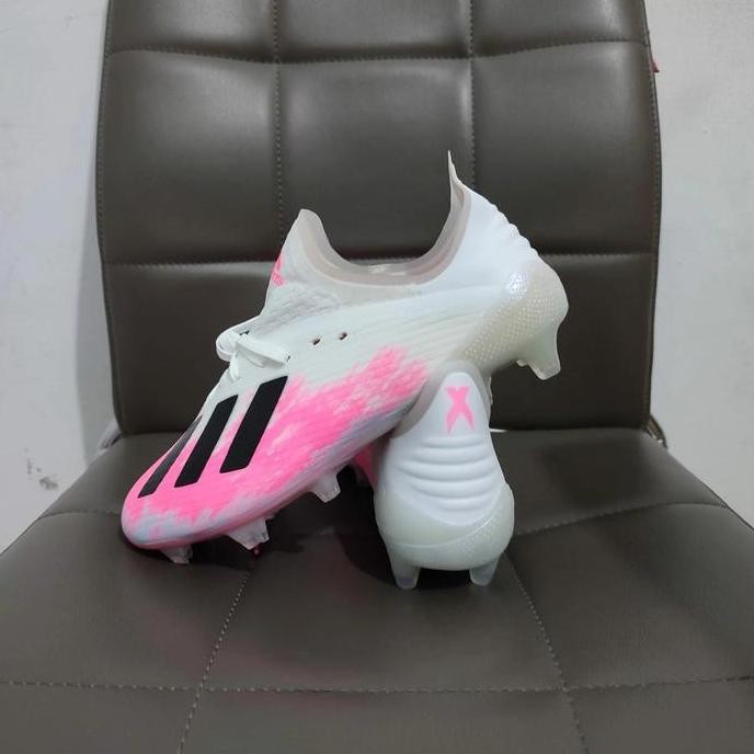 Sepatu Bola Adidas X 19.1 White Pink Fg soccer Terlaris