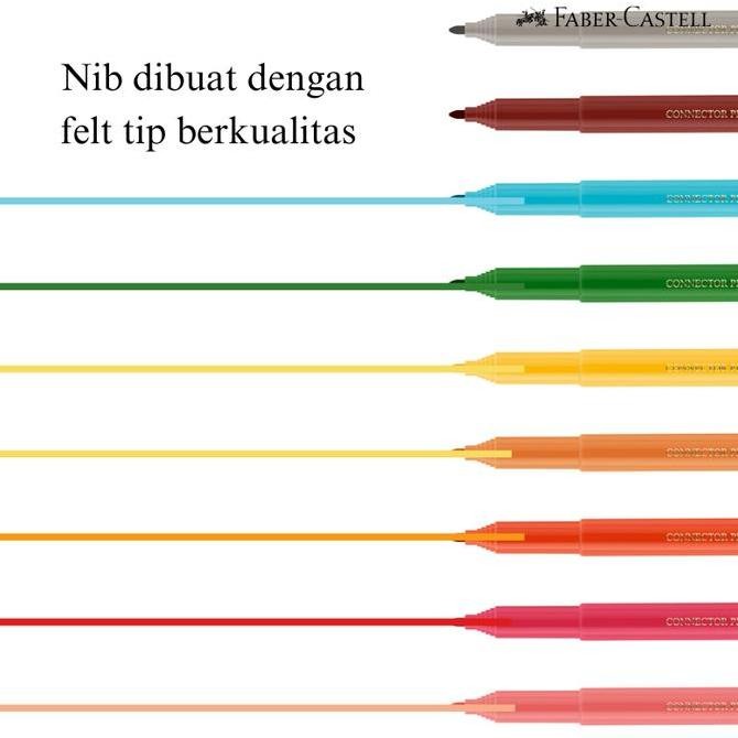 

Faber-Castell Spidol Warna Anak Kreatif Connector Pen Set 60 Warna