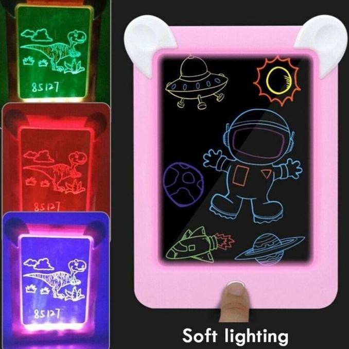 

Magic Board Drawing LED 3D 85127 - Papan tulis anak papan Gambar Ajaib madi50 Diminati Banget